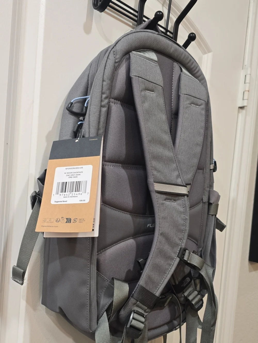 The North Face Recon Backpack 30L- Zinc Grey Dark Heather/Powder Blue